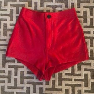 Red American Apparel Disco High waisted XS